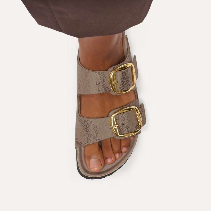 Birkenstock Arizona Big Buckle Python Taupe