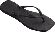 Havaianas Womens Square Flip Flops Black