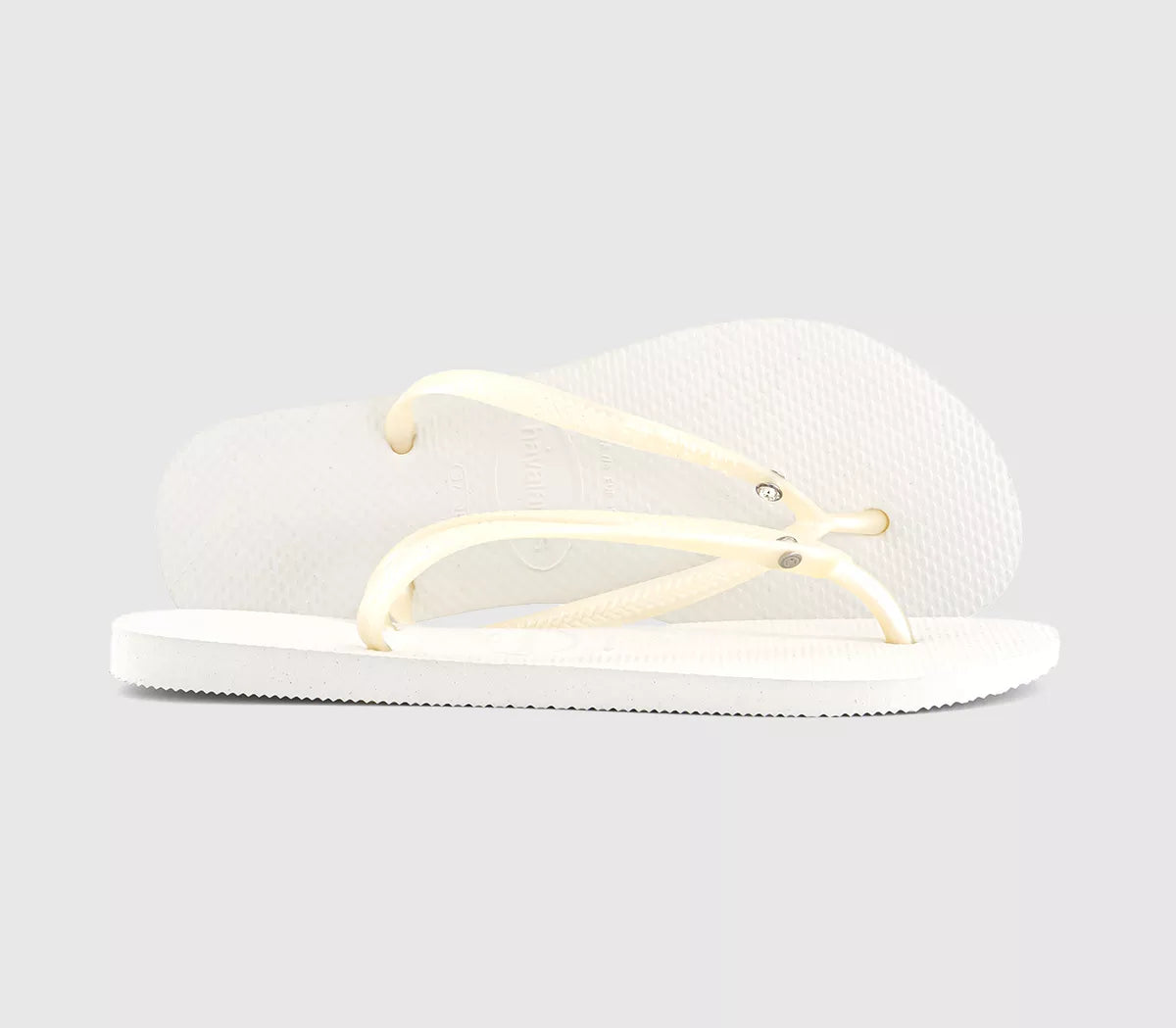 Havaianas Slim Crystal Sw II Black White