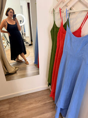 Cassandra Linen Midi Dress