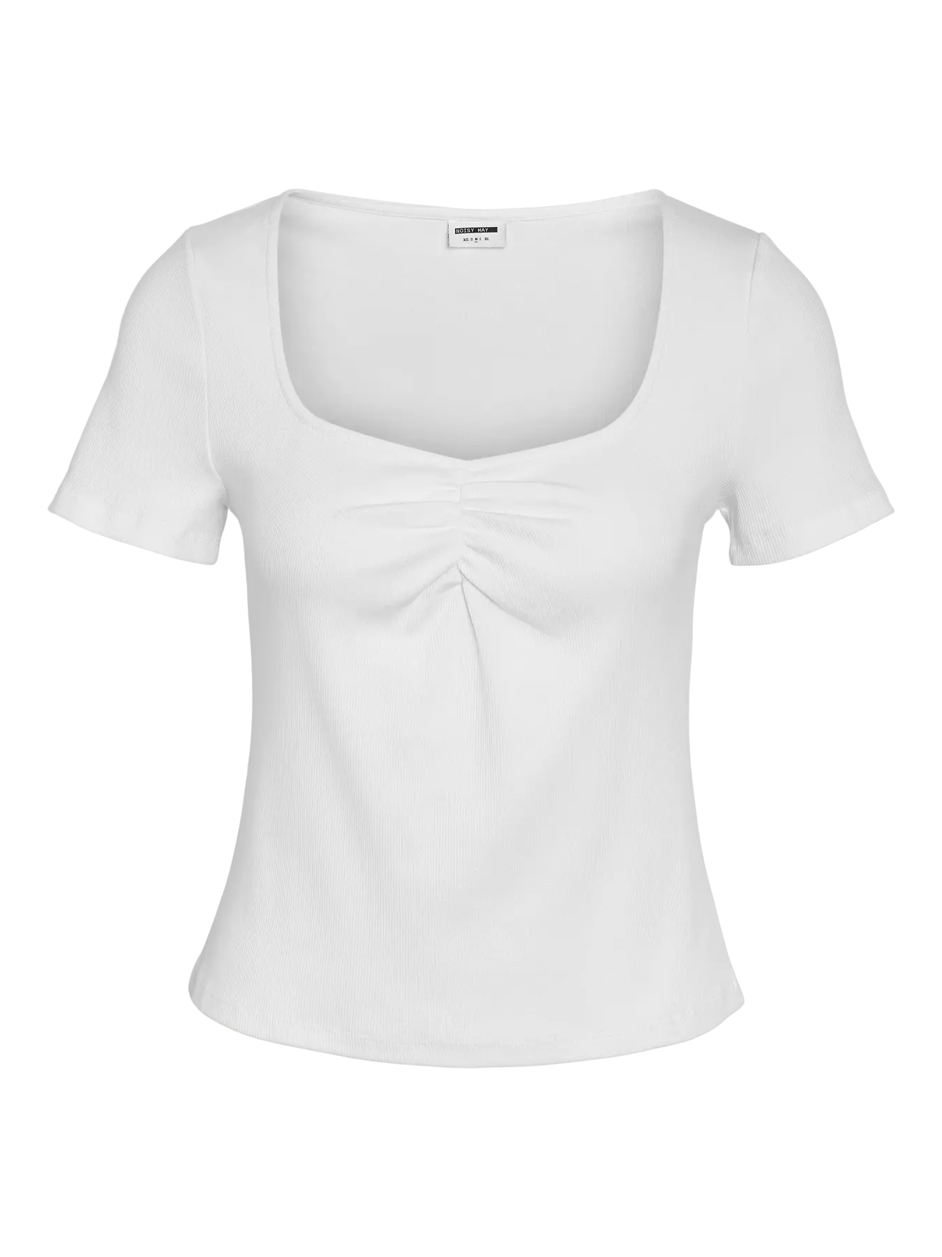 Maya Square Neck White Top