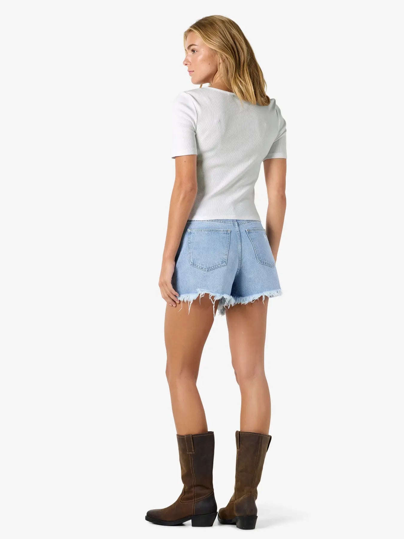 Maya Square Neck White Top