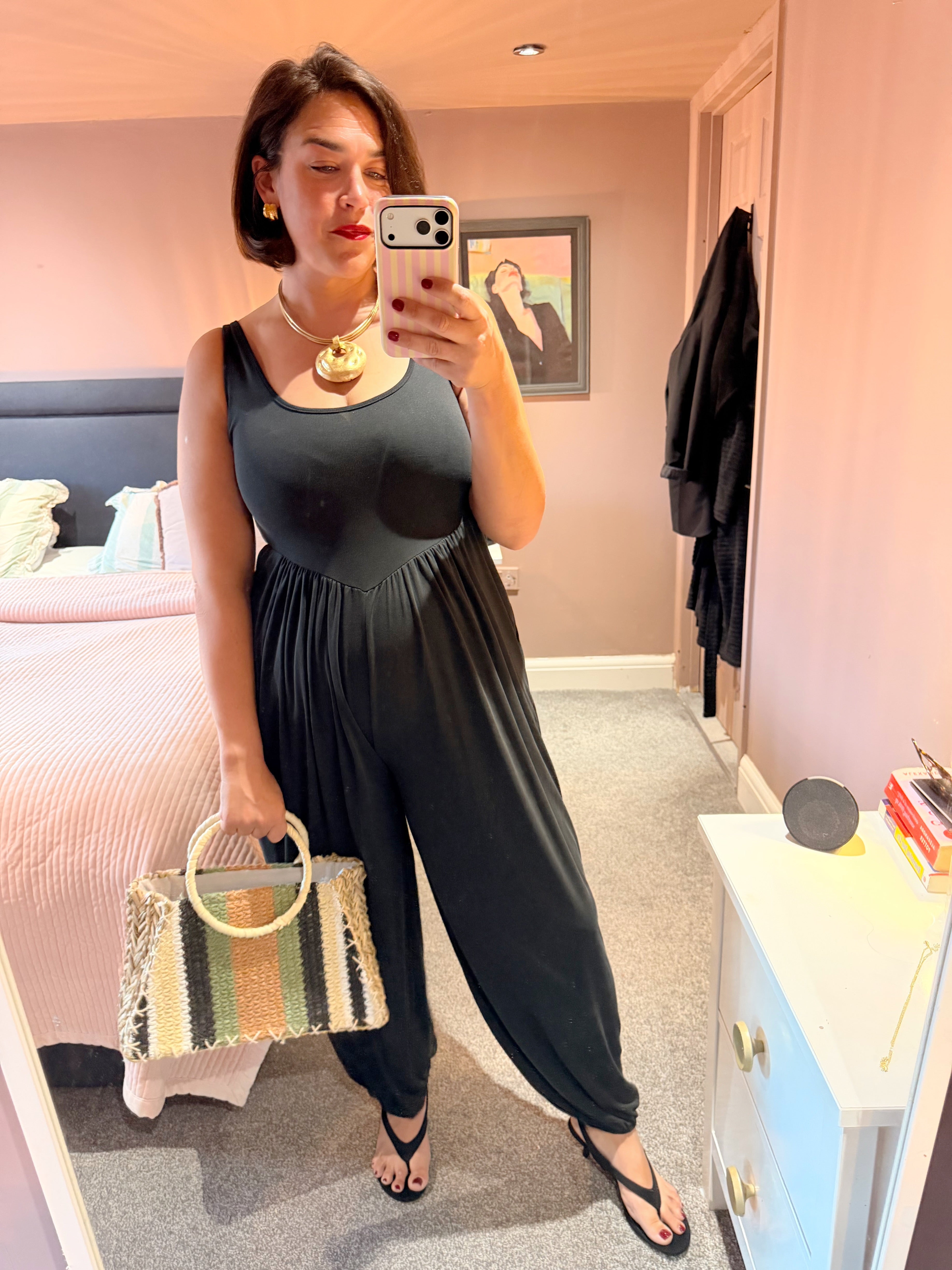 Jesse Balloon Pant Vest Jumpsuit
