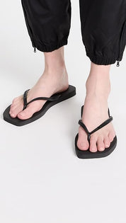 Havaianas Womens Square Flip Flops Black