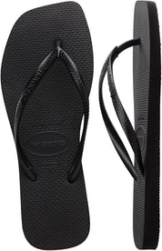 Havaianas Womens Square Flip Flops Black