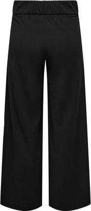 Geggo Button Black Wide Leg Trousers