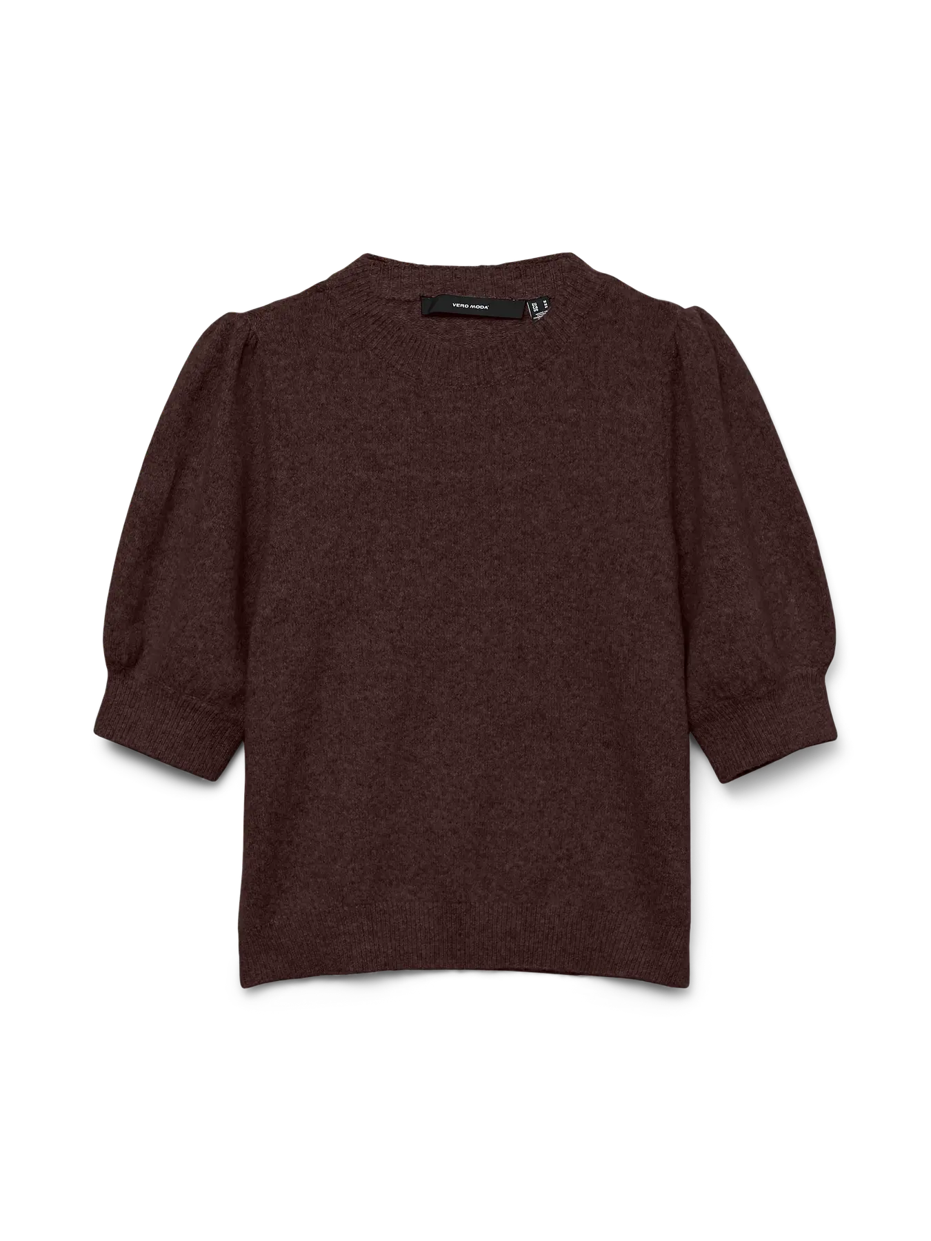 Doffy Brown Short Sleeve Knit