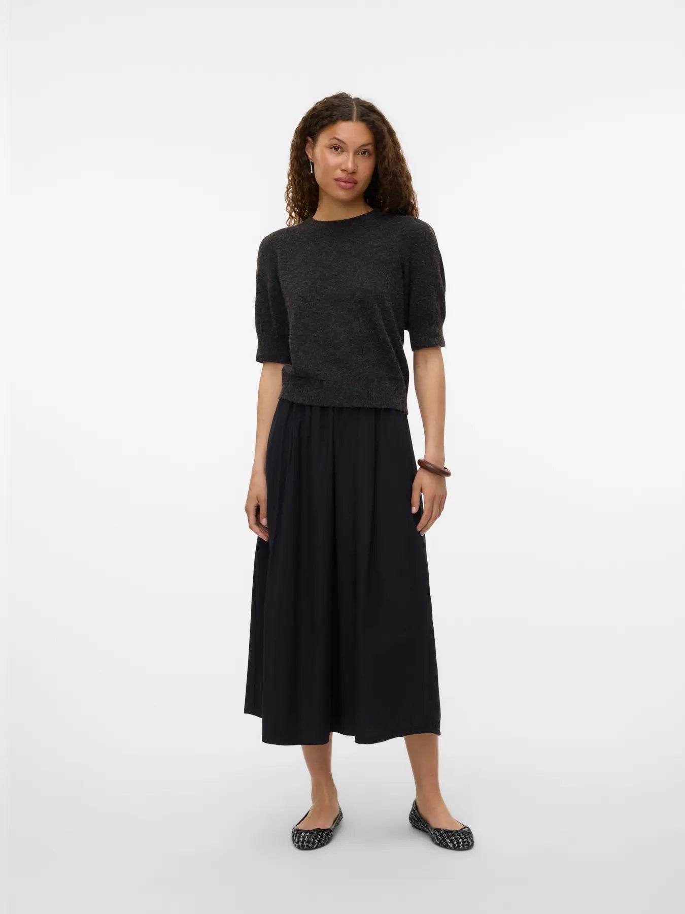 Doffy Brown Short Sleeve Knit