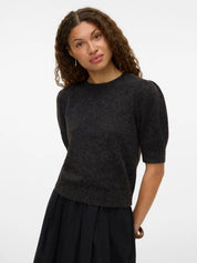 Doffy Brown Short Sleeve Knit