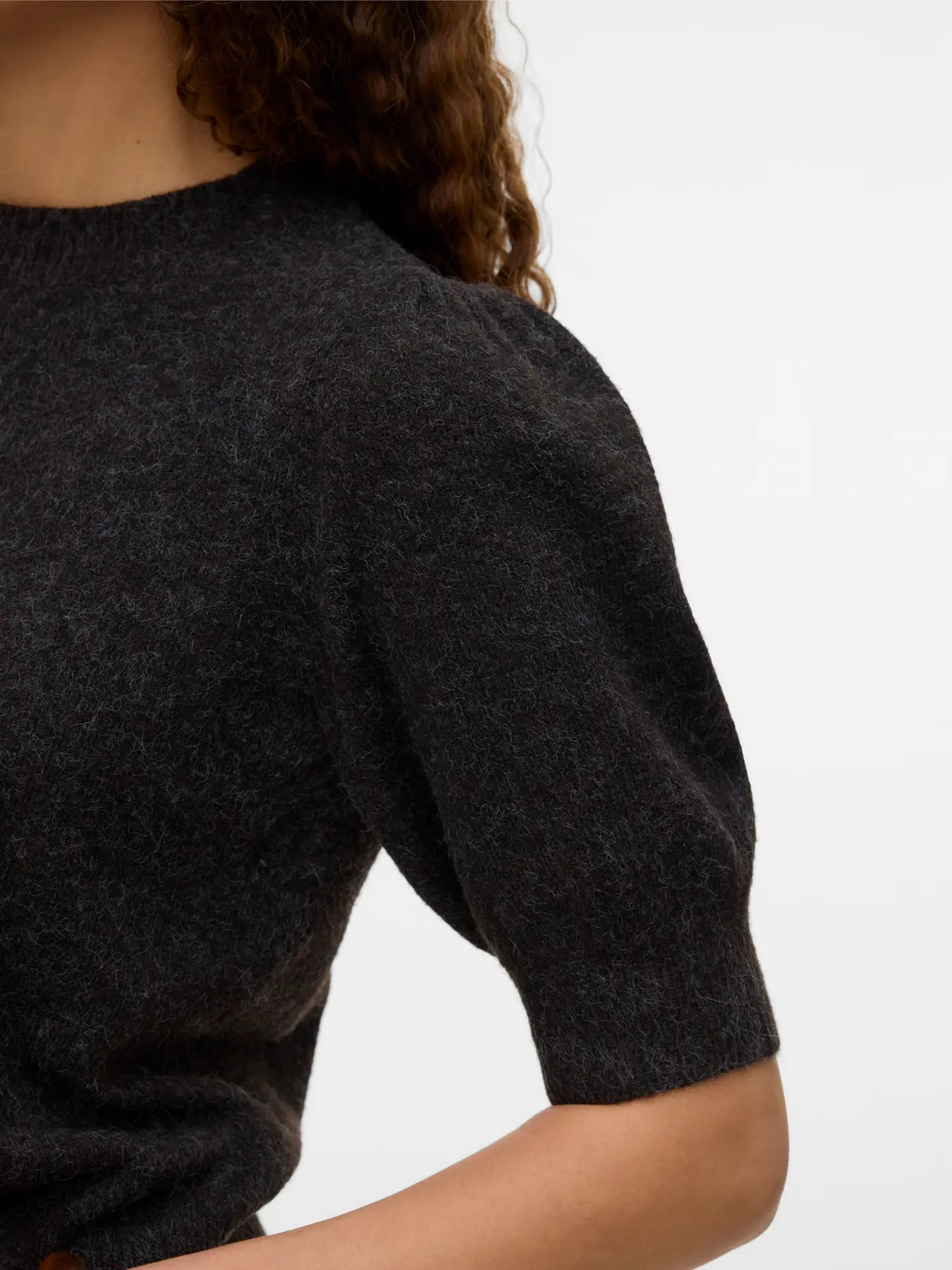 Doffy Brown Short Sleeve Knit