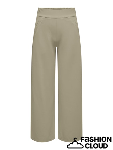 Louisville Taupe Wide Leg Trousers