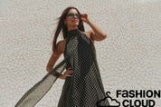 Polka Halterneck Midi Dress