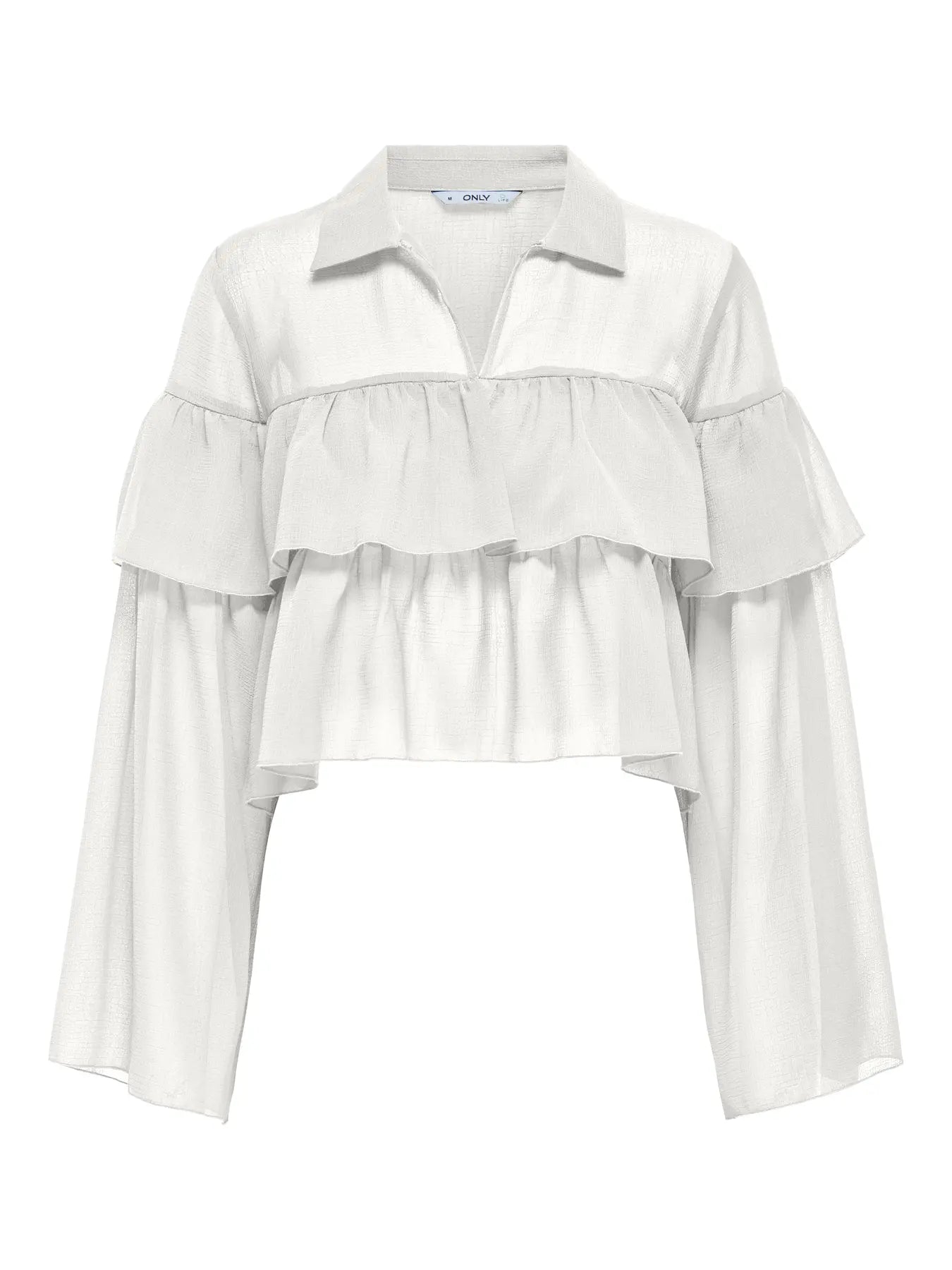Suzzi White Frill Blouse Top