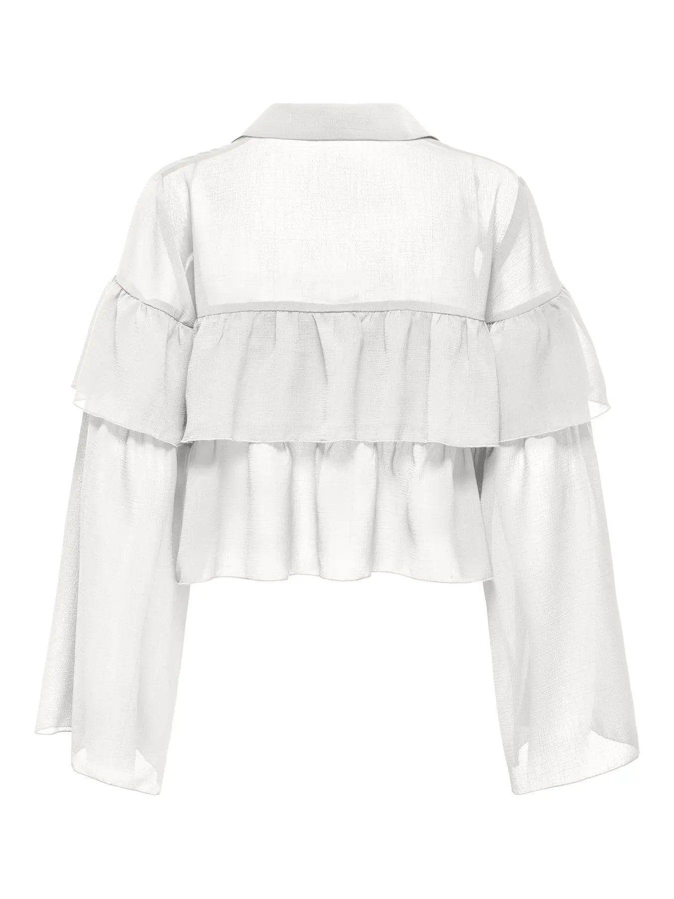 Suzzi White Frill Blouse Top