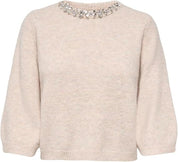 ONLY Moonshine Rhinestone Knit Jumper
