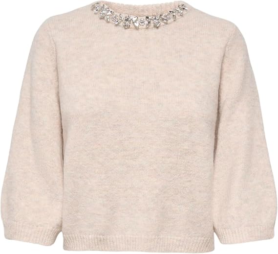 ONLY Moonshine Rhinestone Knit Jumper