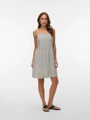 Mymilo Linen Singlet Stripe Sun Dress