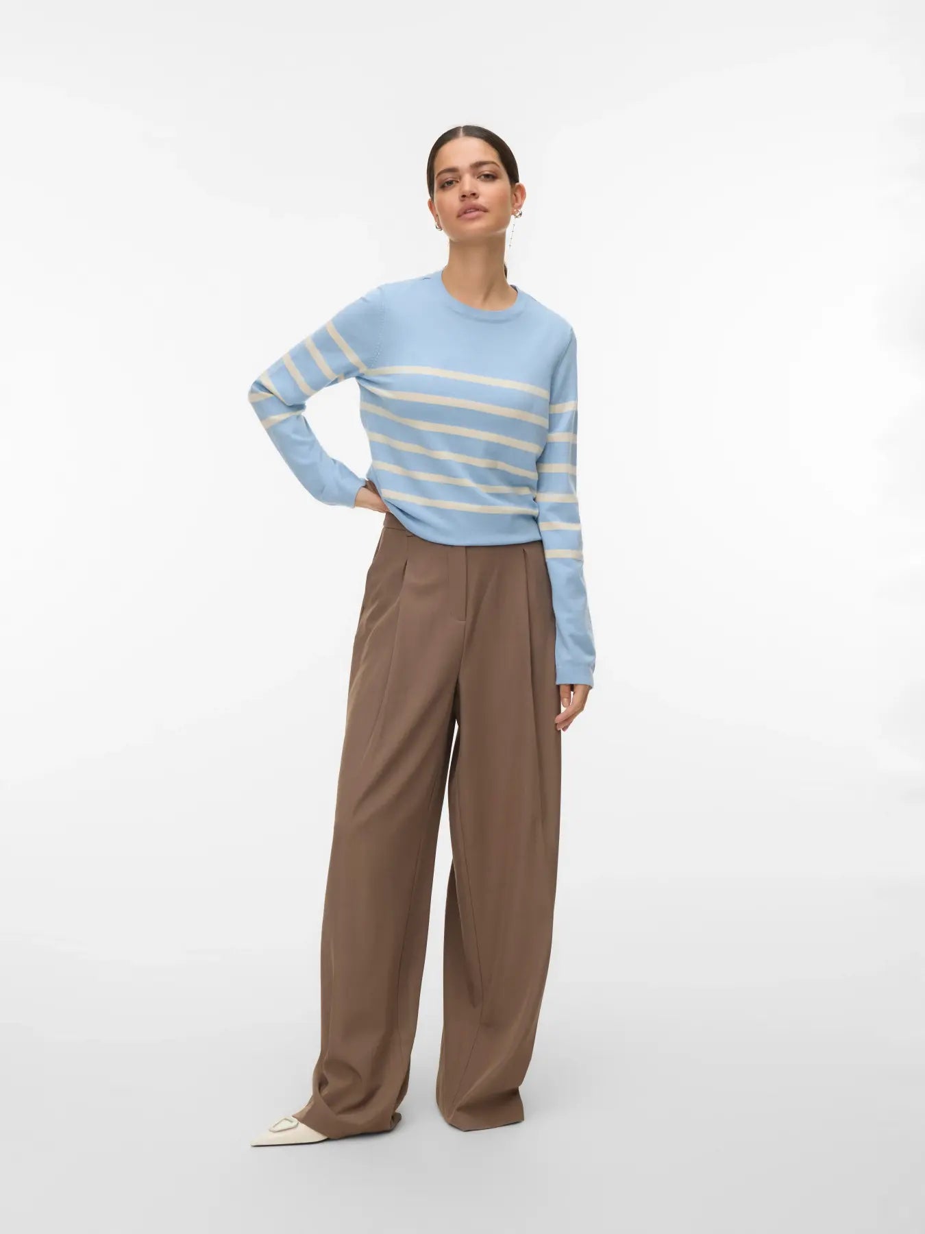 Saba Blue Stripe O-neck Knit