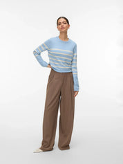 Saba Blue Stripe O-neck Knit