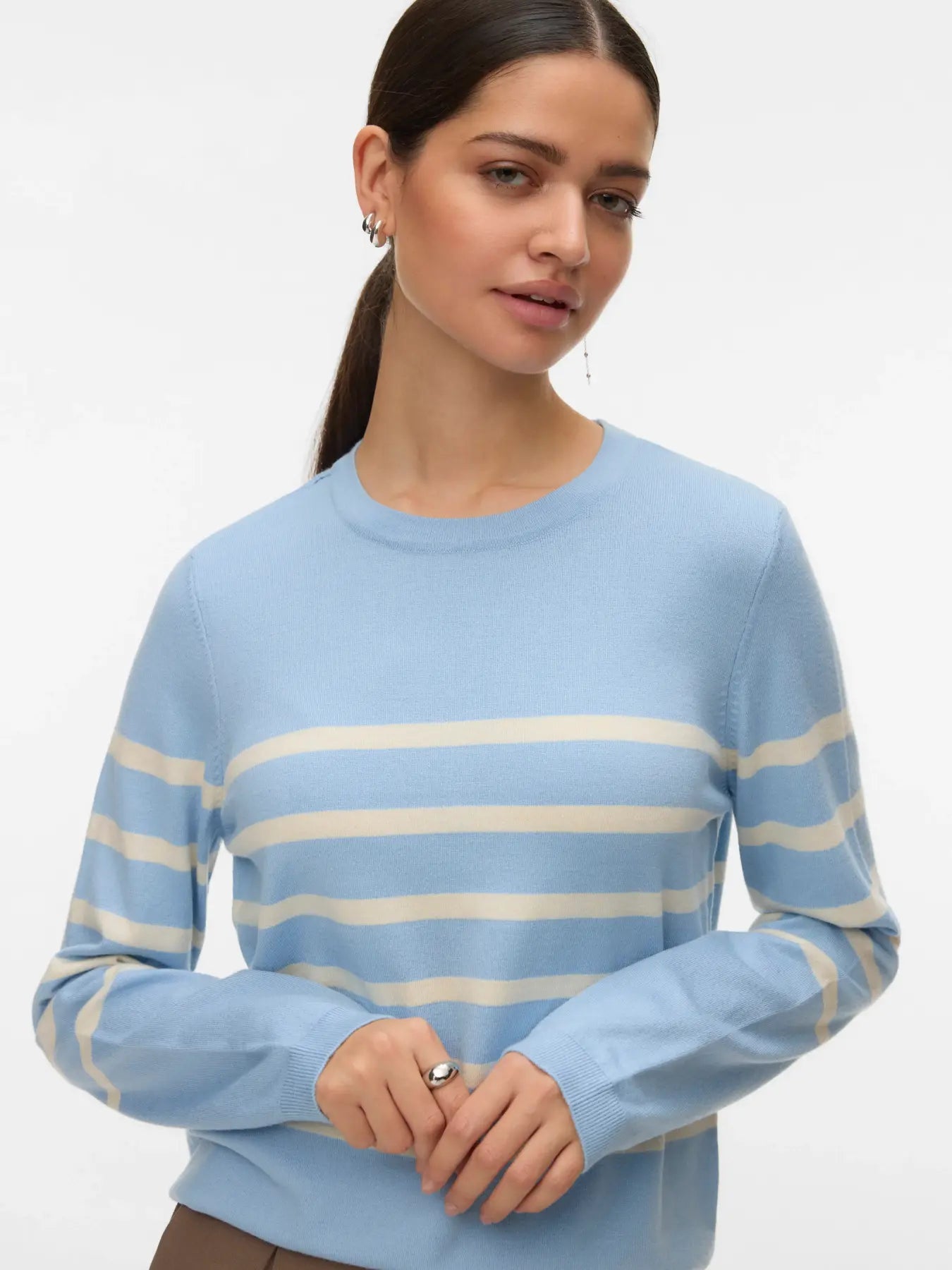 Saba Blue Stripe O-neck Knit