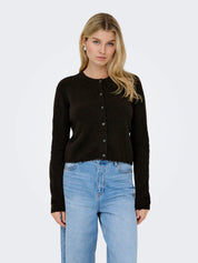 Chloe Button up Cardigan Brown