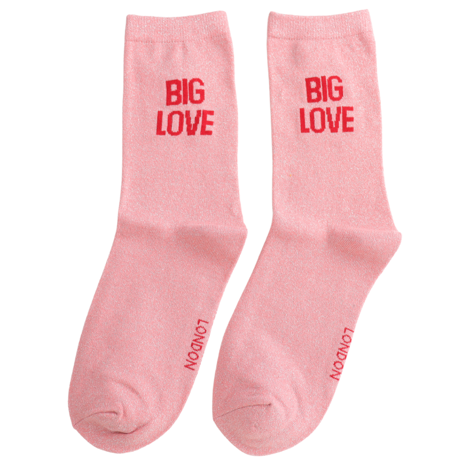 Statment Glitter Socks Big Love