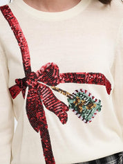 Xmas Sequin Detail Jumper