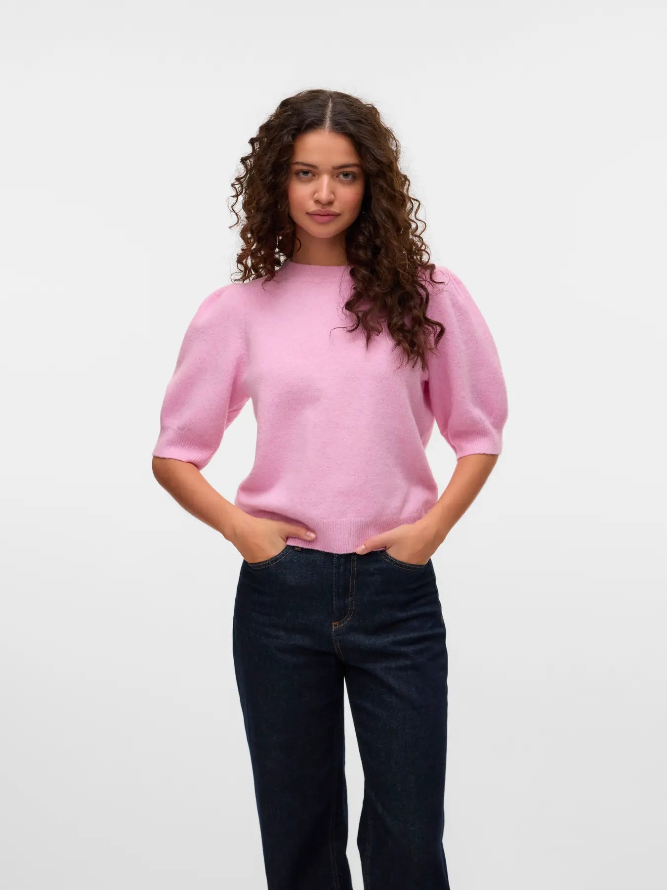Doffy O-Neck Pullover Pink