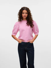 Doffy O-Neck Pullover Pink