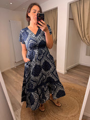 Stella Bandana Print Midi Dress