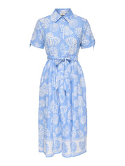 Anna Print Midi Shirt Dress