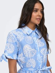 Anna Print Midi Shirt Dress