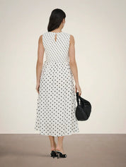 Diago Smock Midi Dress Polka Dot