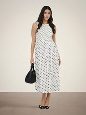 Diago Smock Midi Dress Polka Dot