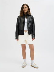 Laura Denim Shorts Off White