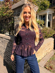 Alyson Lace Maderin Top Plum