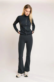 Agon Signature Espresso Flare Leggings Black