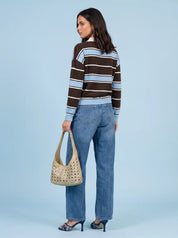 Dawn Stripe Polo Jumper