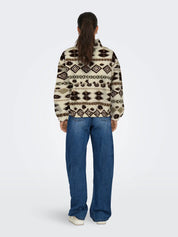 Janne Brown Aztec Teddy Jumper
