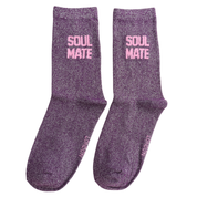 Statment Glitter Socks Soul Mate