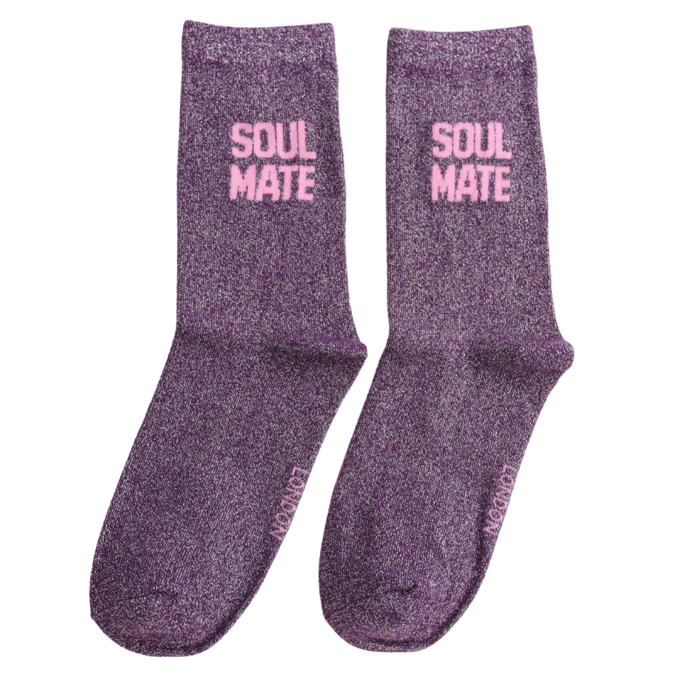 Statment Glitter Socks Soul Mate