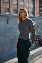 Sloan Waisted O-neck Knit