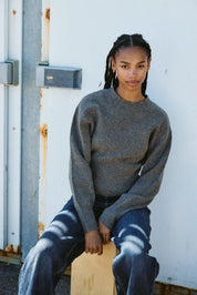 Sloan Waisted O-neck Knit