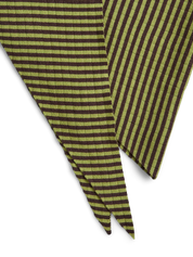 Komma Stripe Triangle Scarf Green
