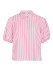 Astana Pink Stripe Short Sleeve Shirt