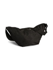 Amanda Black XL Across the Body Suede Style Bag