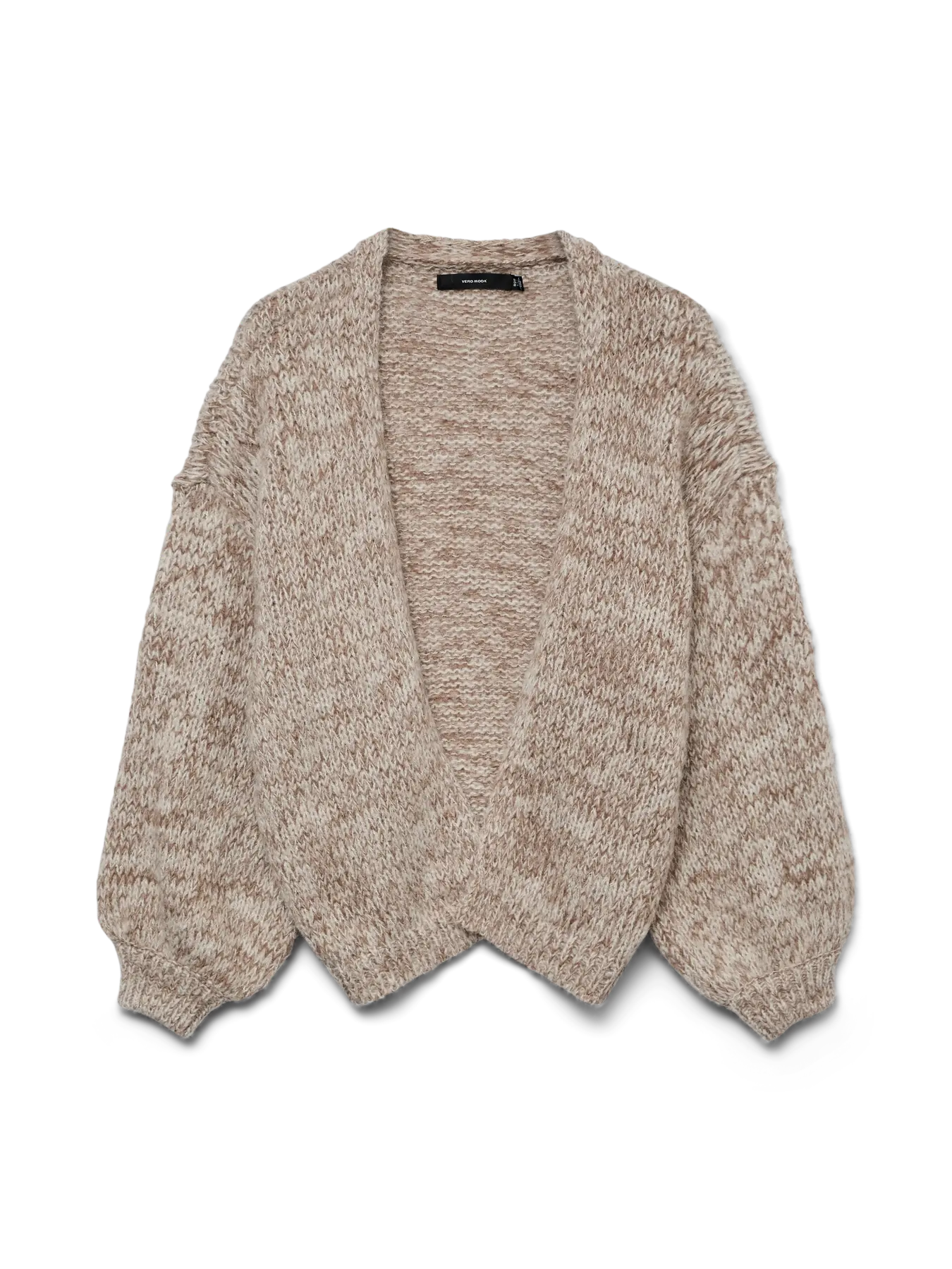 Maybe Oversized Open Cardigan Beige