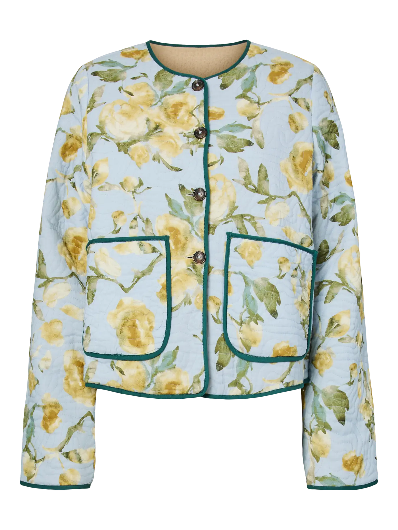 Matira Lemon Reversible Quilted Jacket