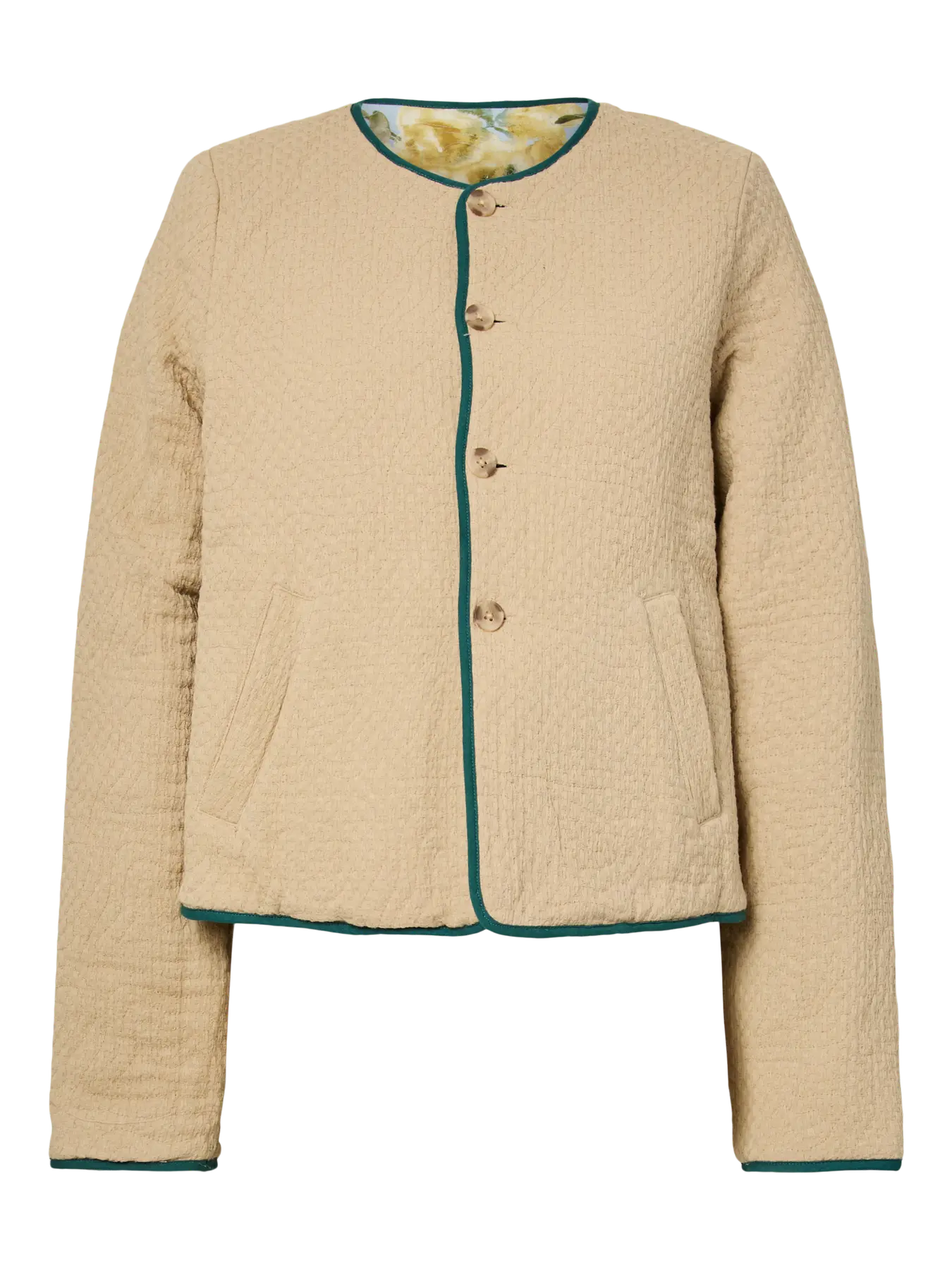 Matira Lemon Reversible Quilted Jacket