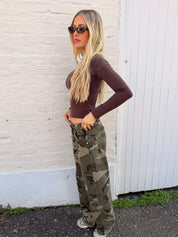 Camo Wide Jeans